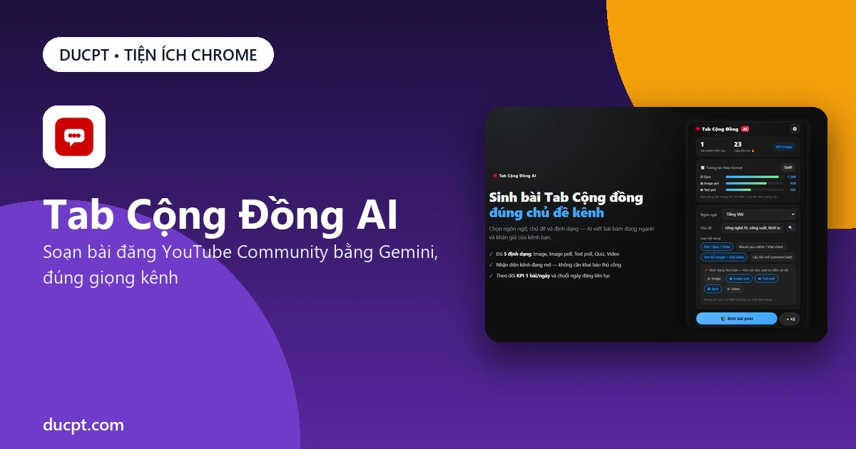 Hướng dẫn Tab Cộng Đồng AI