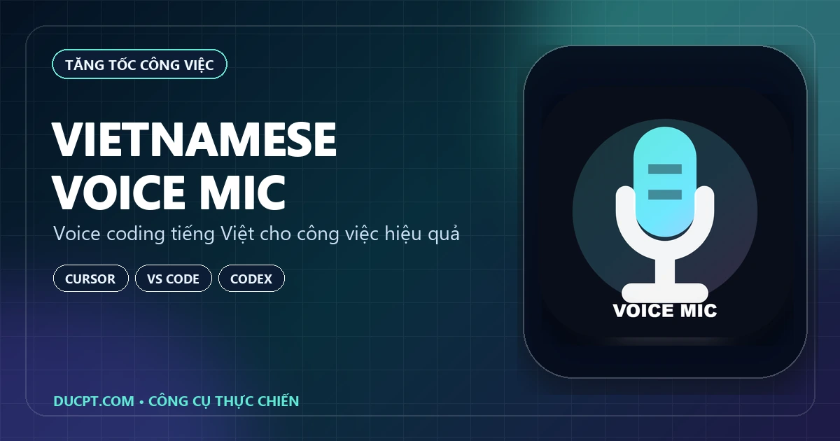 Vietnamese Voice Mic cho voice coding tiếng Việt