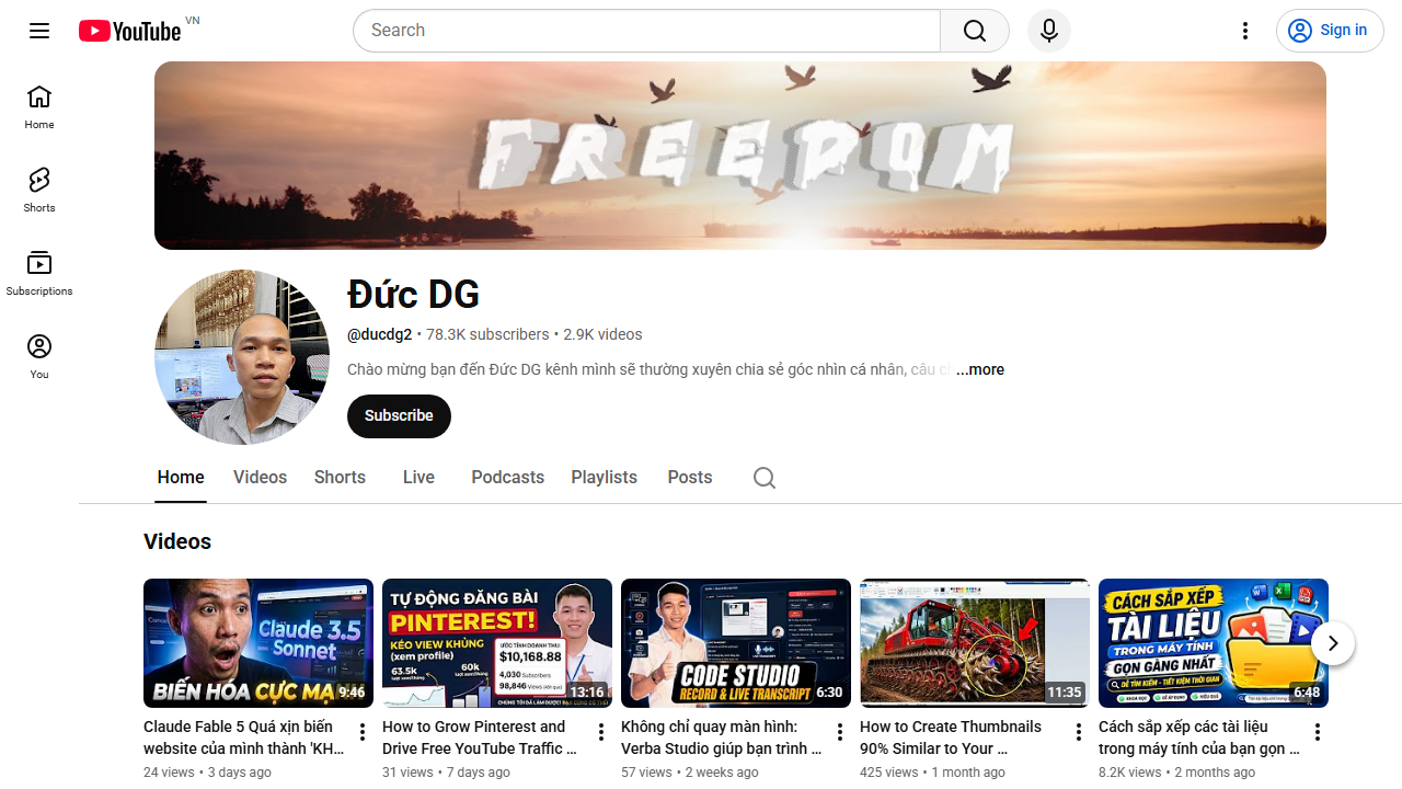 Kênh YouTube DUCPT